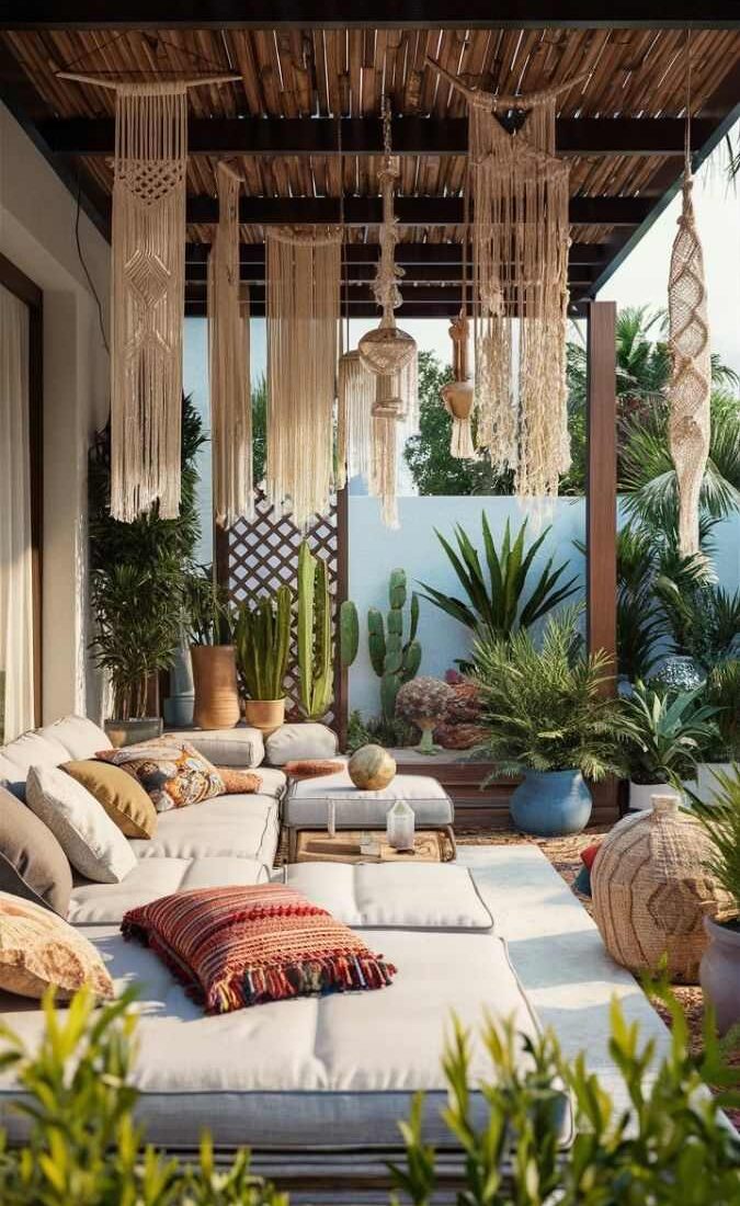 27 ADORABLE BOHO PATIO DECOR IDEAS