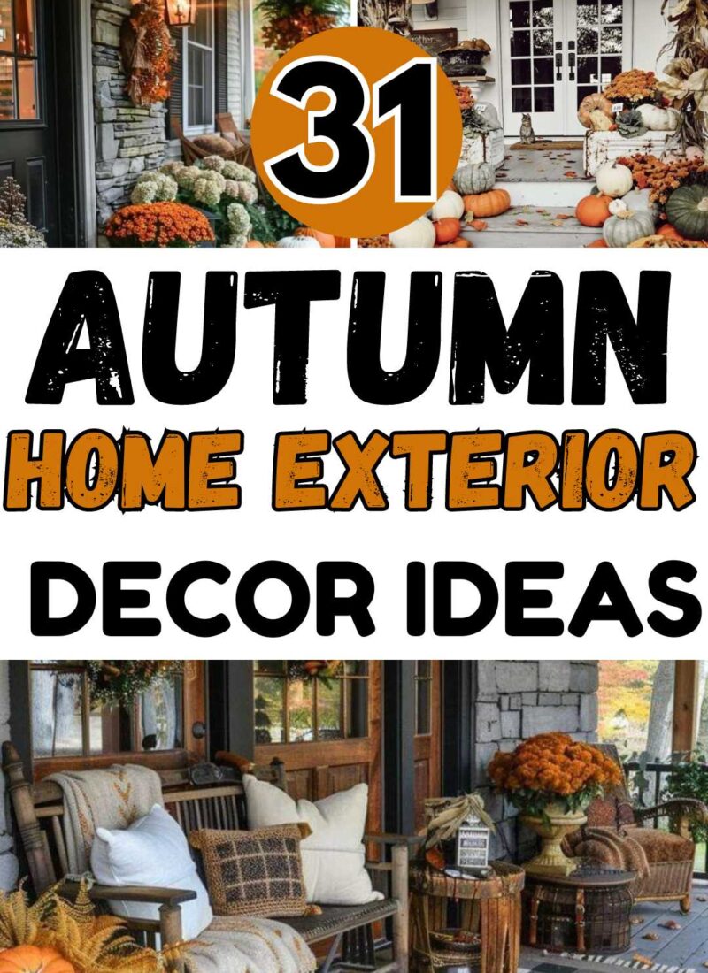 31 BEAUTIFUL AUTUMN HOME EXTERIOR IDEAS TO DECORATE THIS FALL