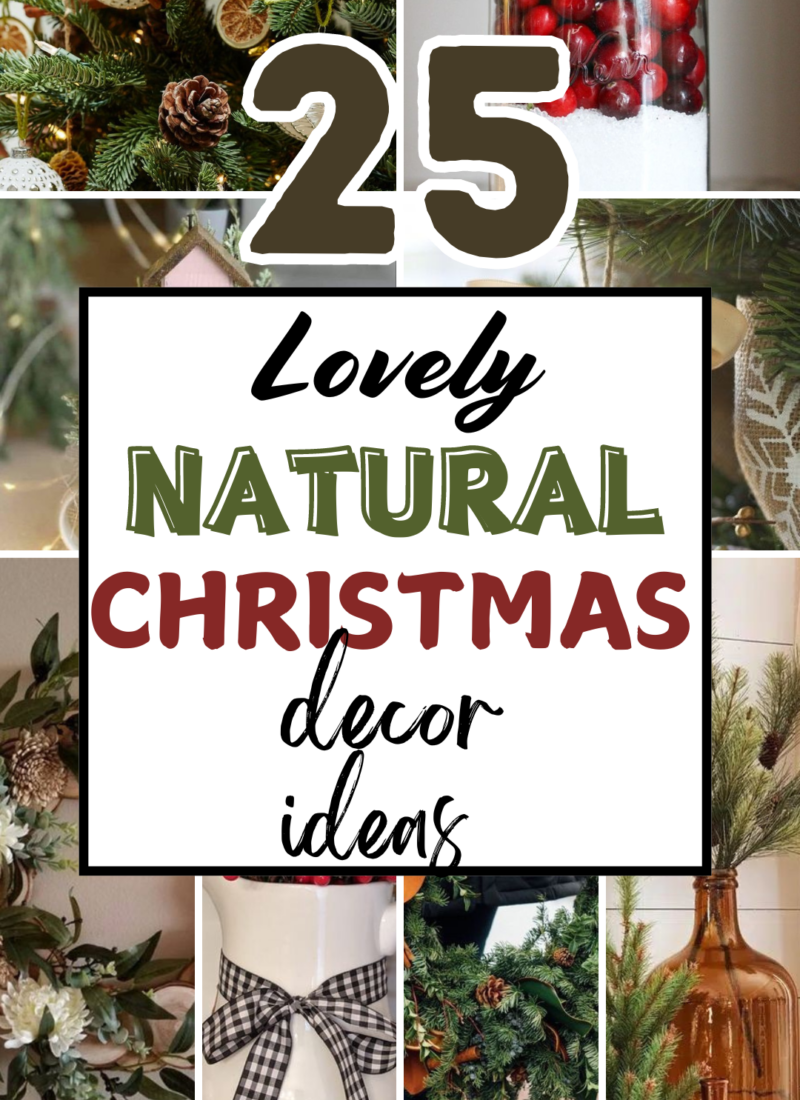 25 STUNNING NATURAL CHRISTMAS DECOR IDEAS TO INSPIRE YOU