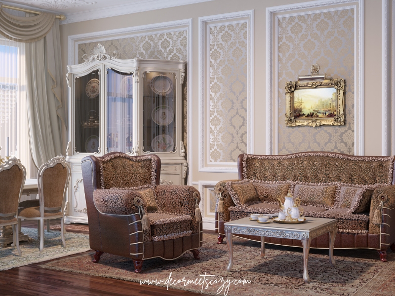 29 BAROQUE AESTHETIC LIVING ROOM DECOR IDEAS