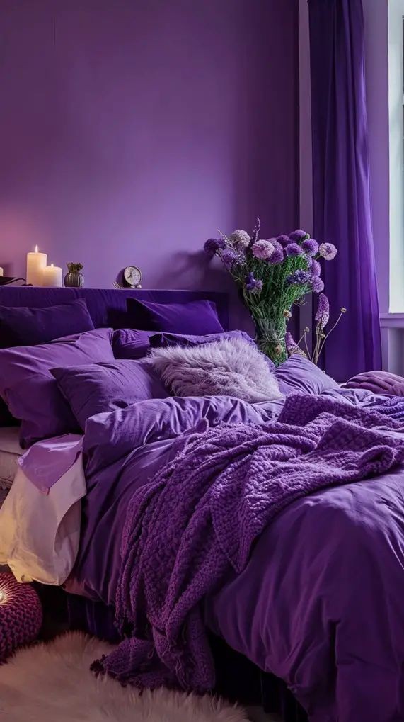 23 MYSTICAL PURPLE GOTHIC BEDROOM DECOR IDEAS
