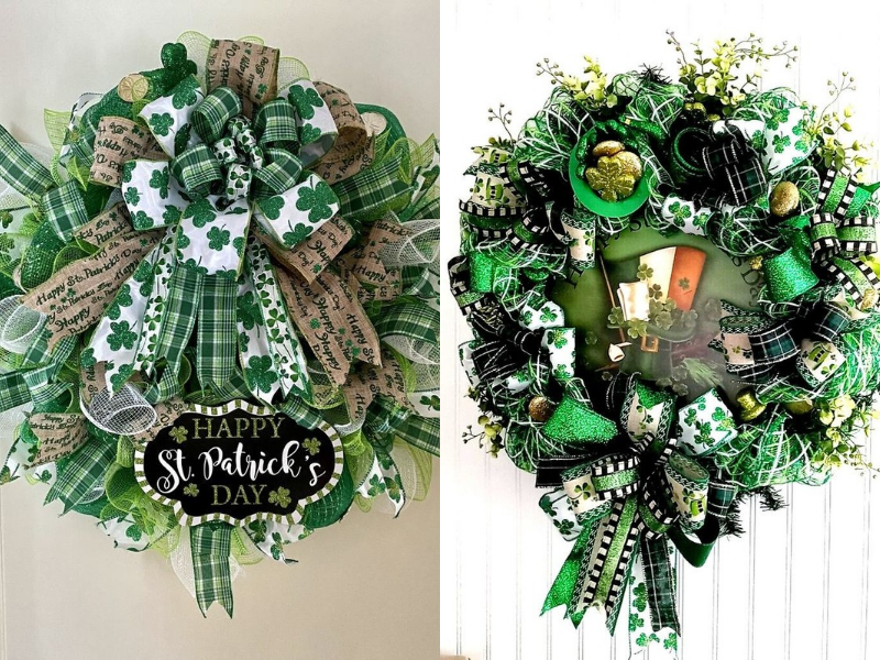 29 Beautiful St. Patrick’s Day Wreath DIY Ideas