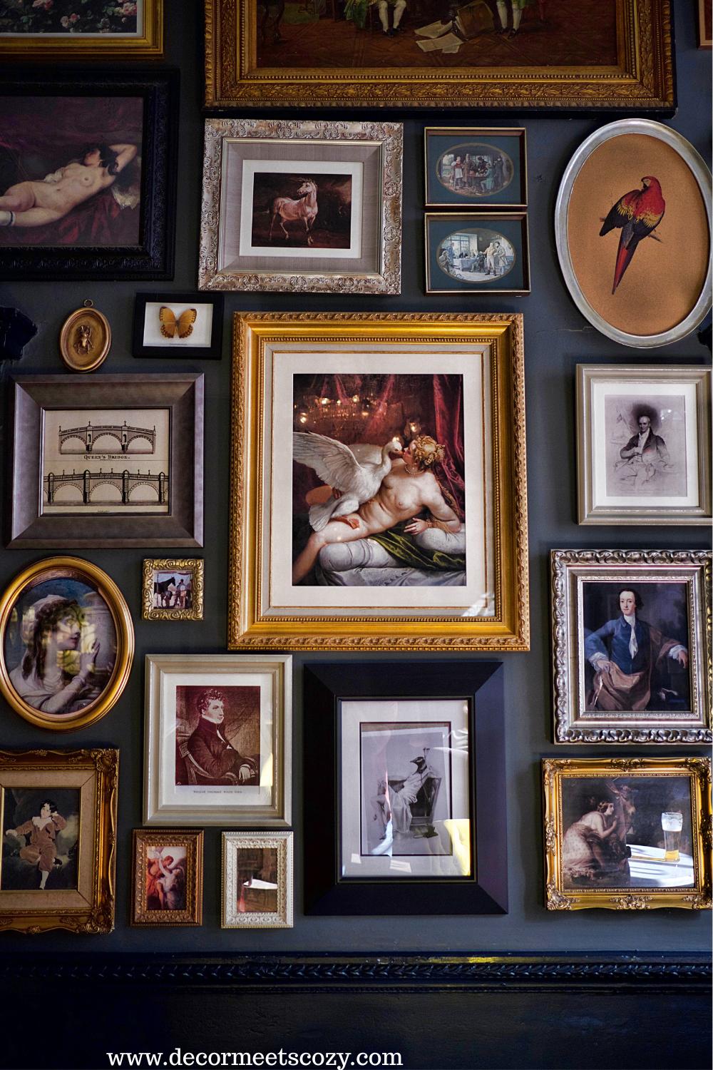 Old Frames Used as Easter Decor Accents 