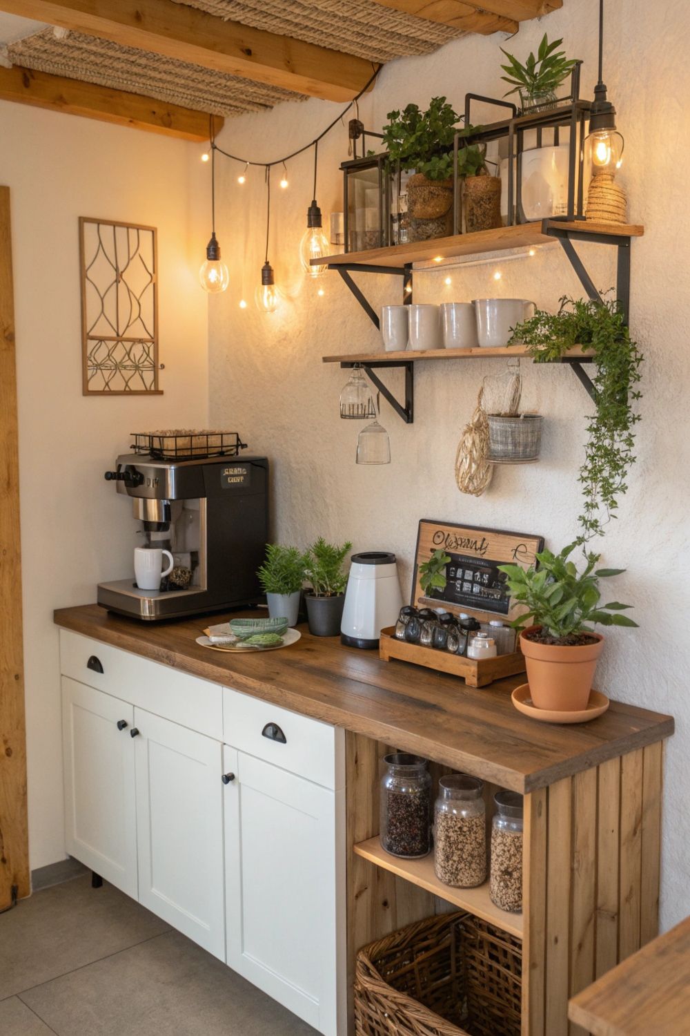 A-well-organized-kitchen-with-countertop-shelf