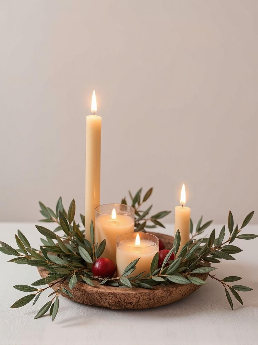 scented candles on a table