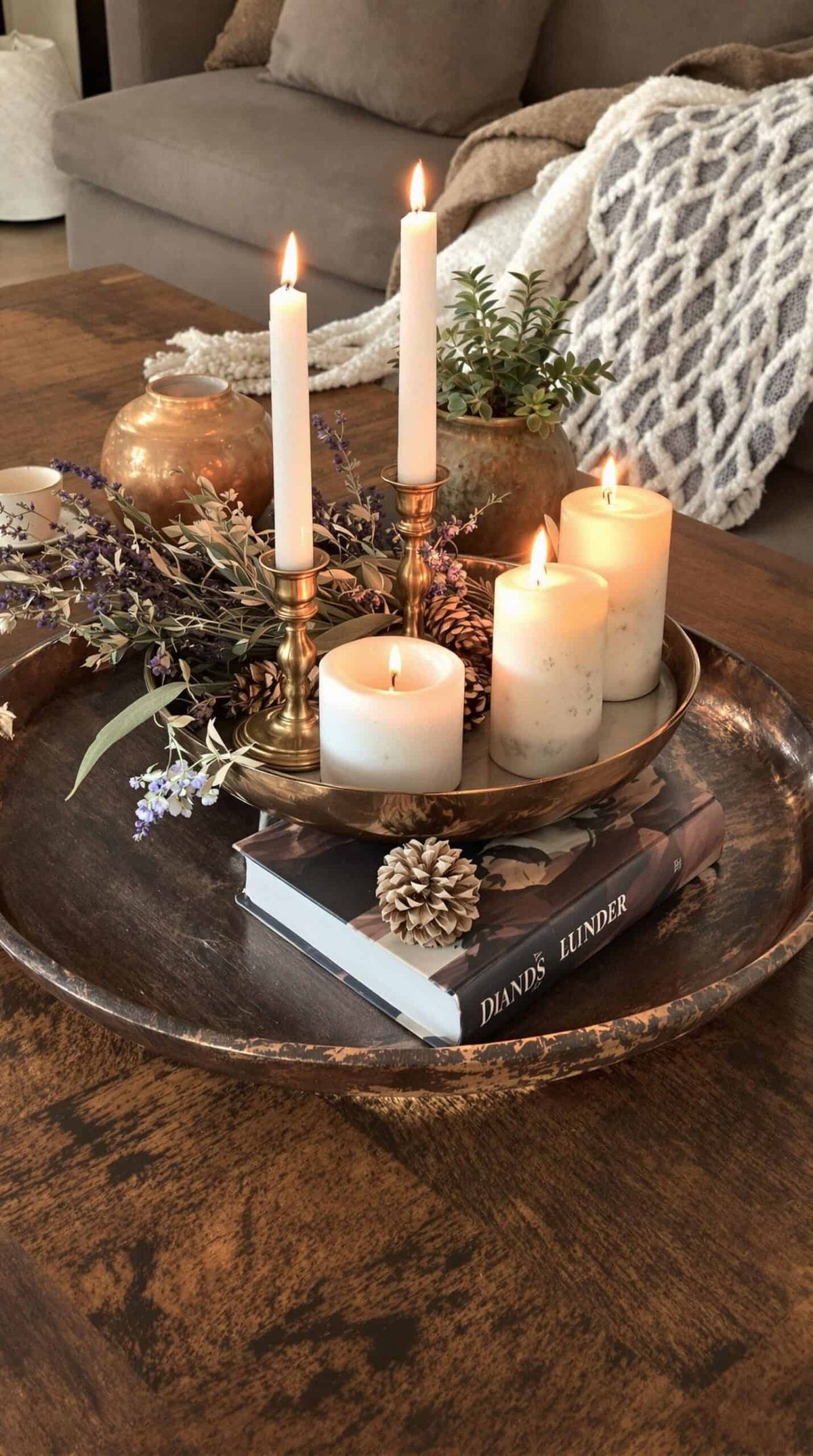 Rustic Wooden Tray to Your Coffee Table