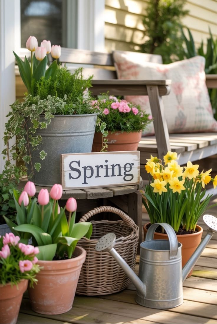 SPRING PORCH DECOR