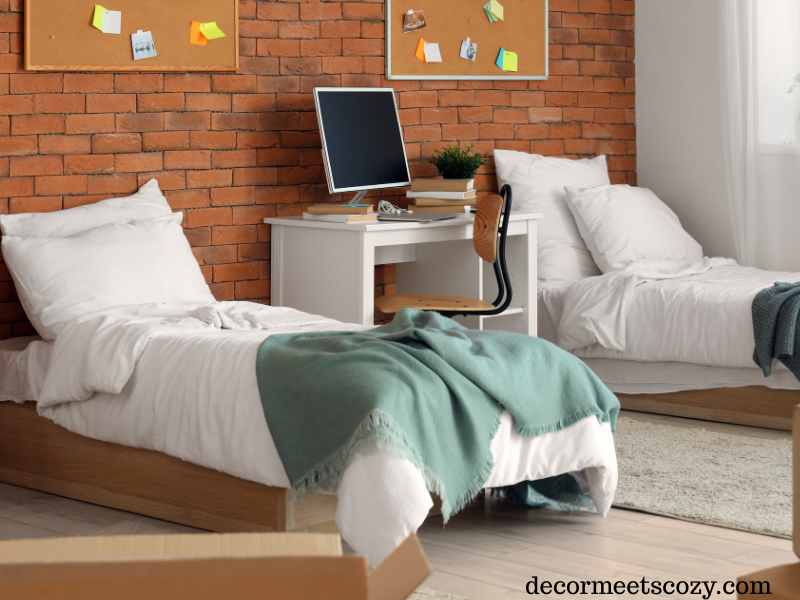 A Cozy, Styled Dorm Bed Setup